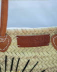 Hand Embroidered Market Basket