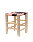 Moroccan Handmade Stool Braided Rope Weaving, 012