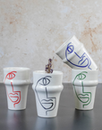 Moroccan Hand-painted Ceramic Tumbler