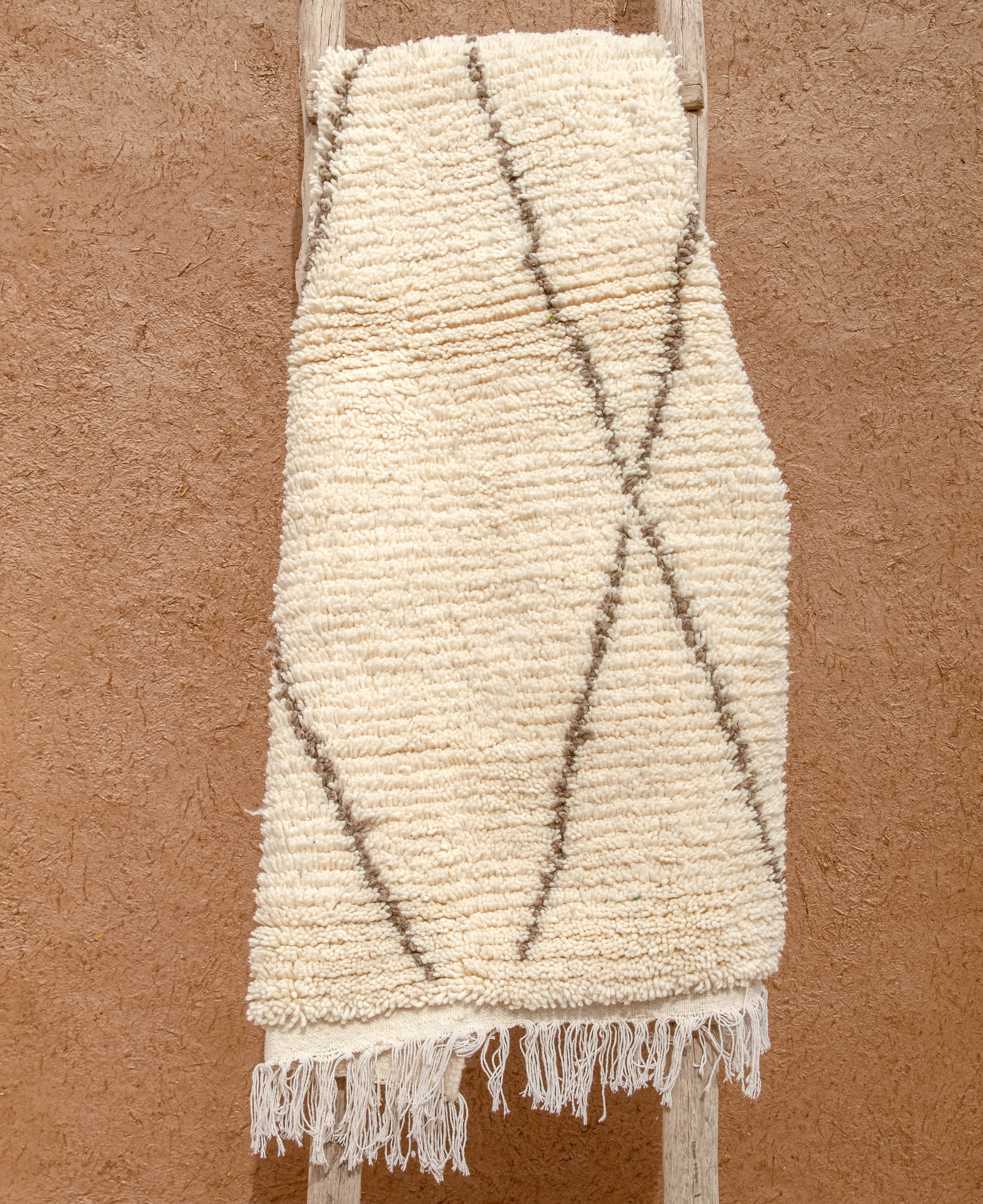 Beni Ourain White Rug