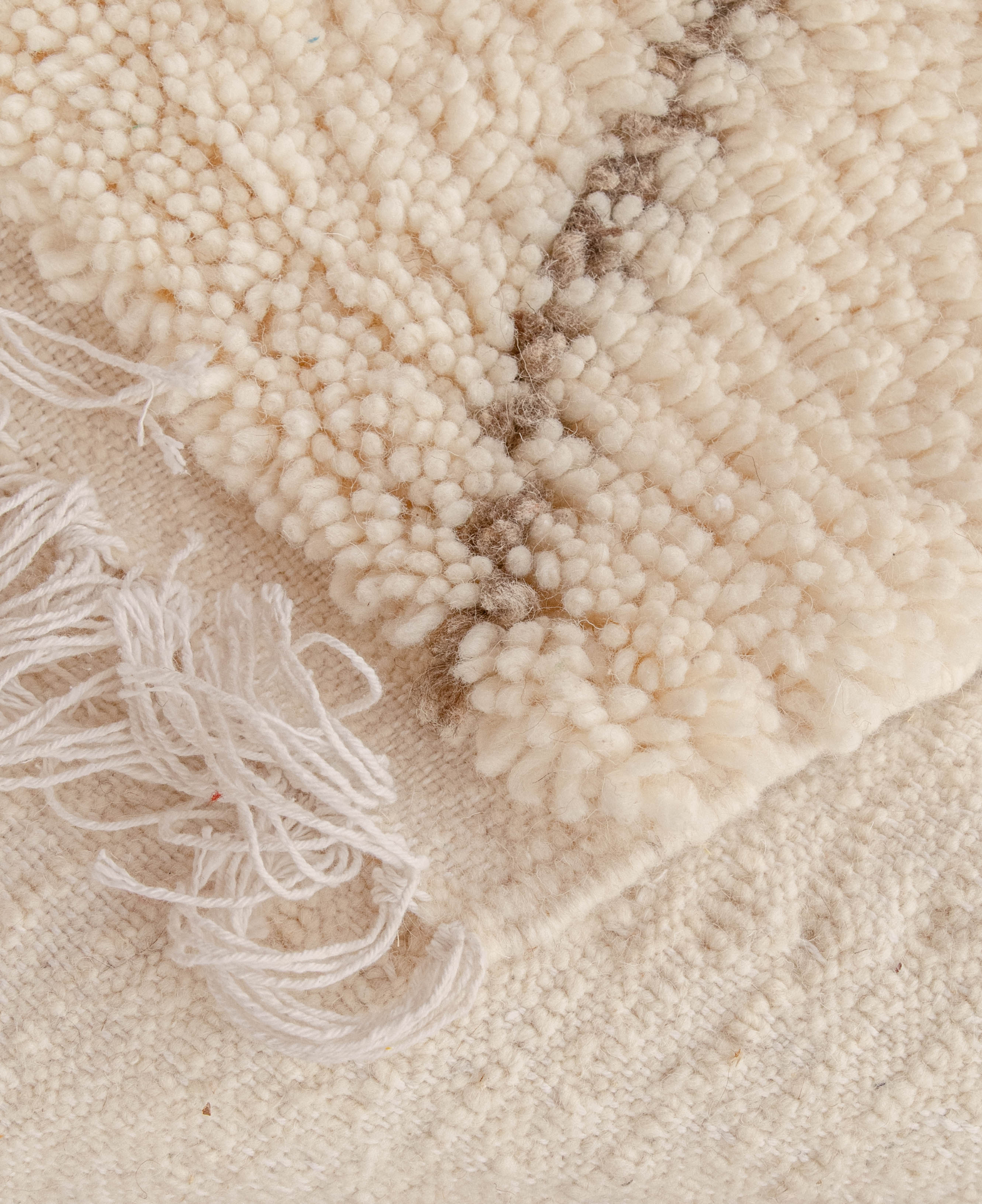 Beni Ourain White Rug