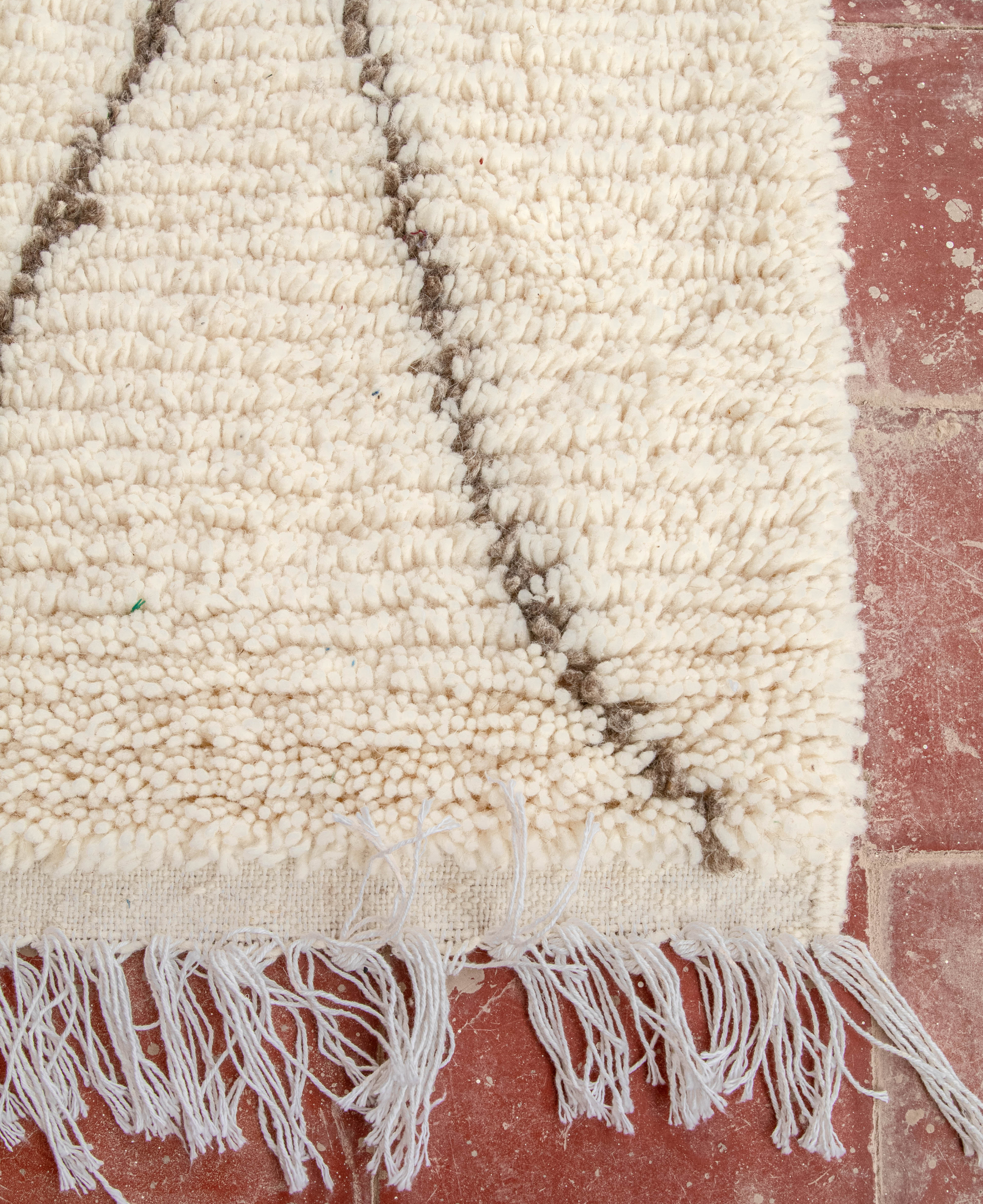Beni Ourain White Rug