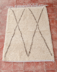 Beni Ourain White Rug