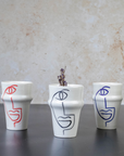 Moroccan Hand-painted Ceramic Tumbler