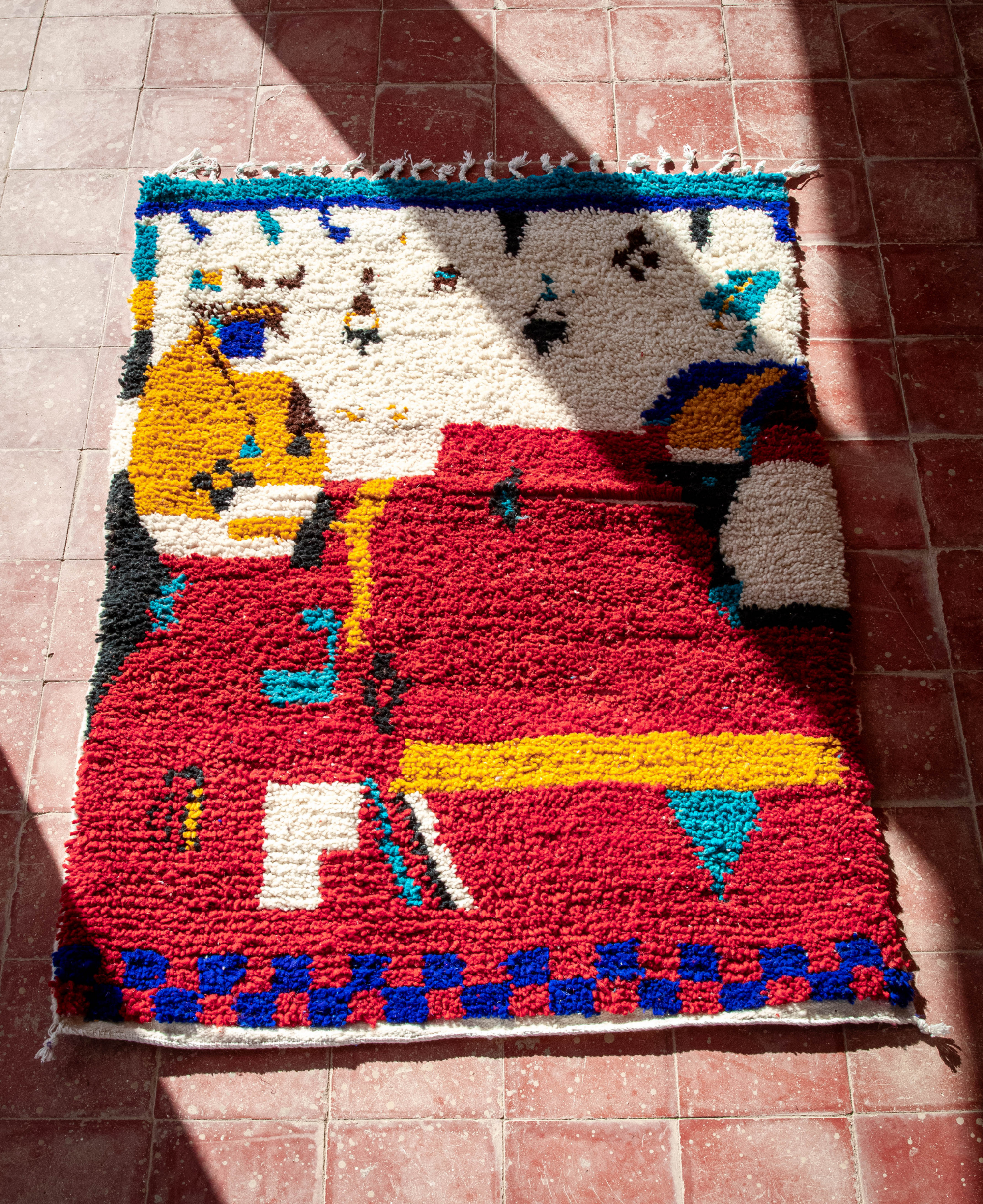 Moroccan Berber Beni Ourain Rug