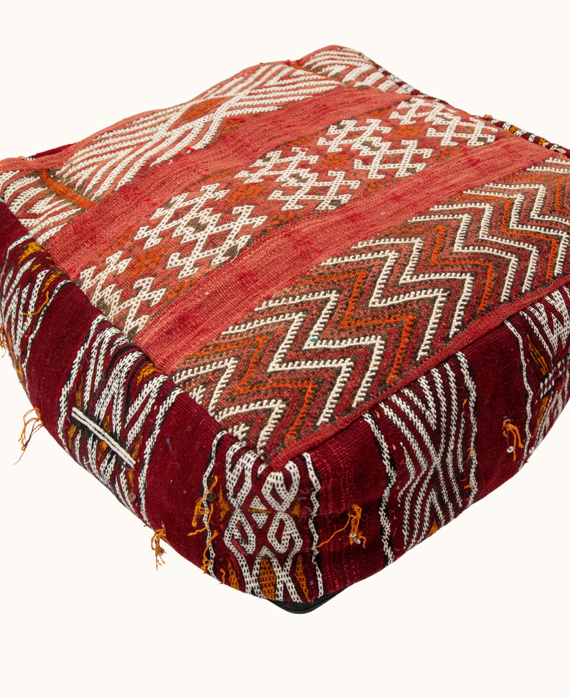 Handmade Moroccan Vintage Floor Cushion Pouf - 06