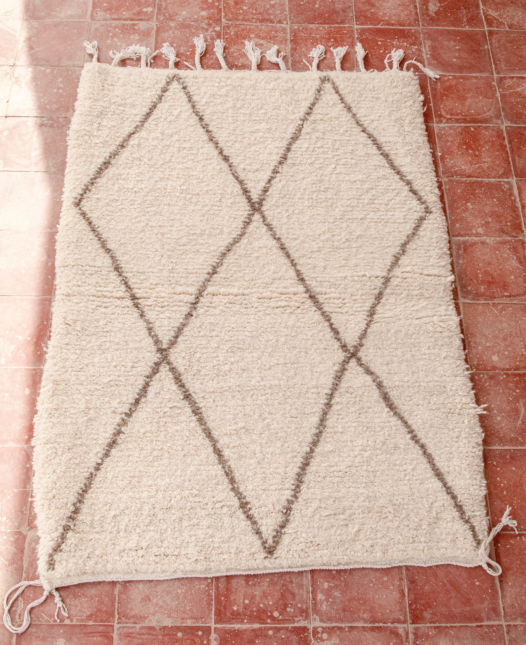 Moroccan Berber Beni Ourain Rug