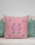 Handmade Moroccan Cactus Silk Cushion Cover - 22