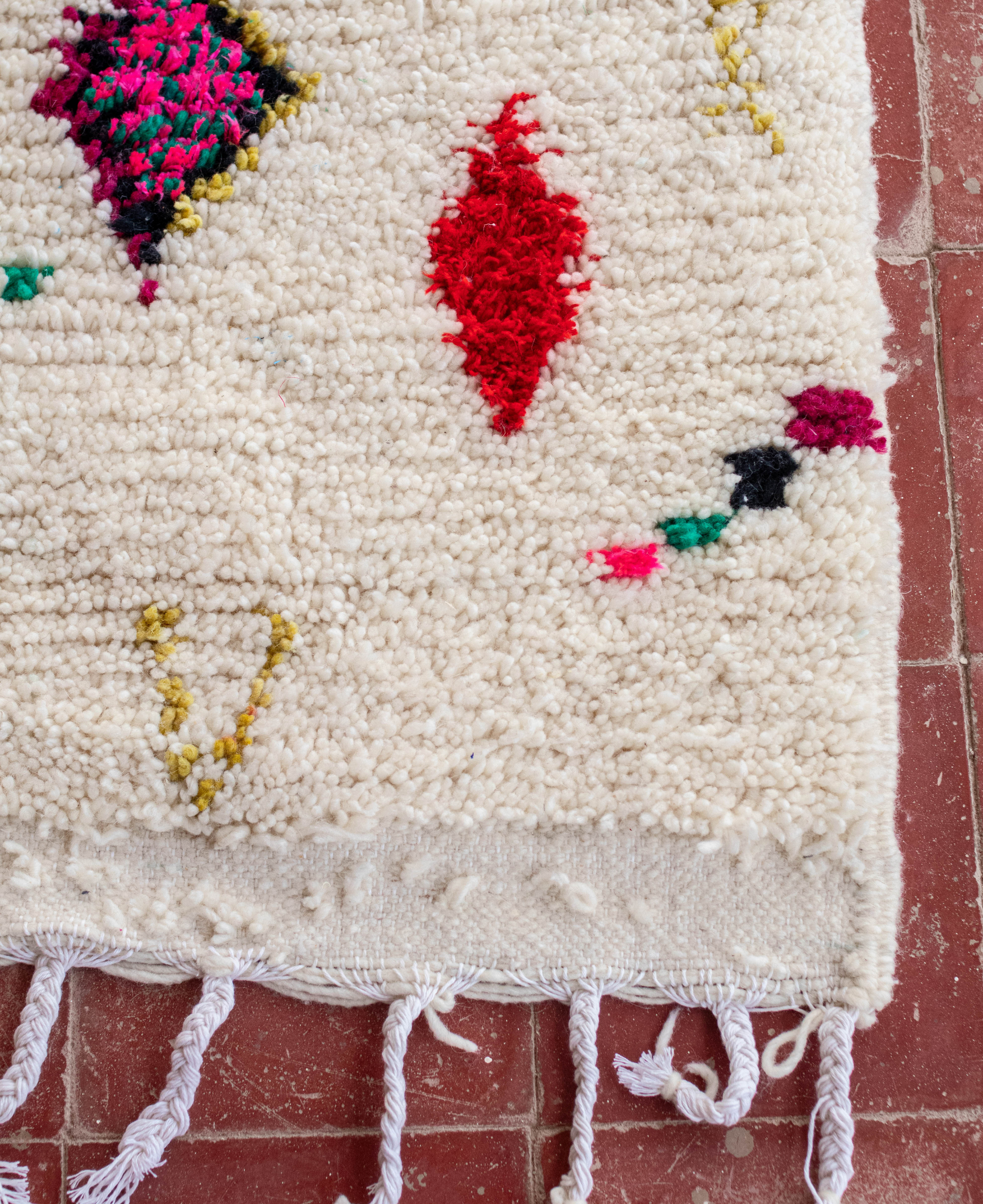 Marocco Beni Ourain Wollen Tapijt Beige Handgeknoopte Bergen Perzisch Vintage De Marocco Beni Ourain Wollen Tapijt Beige Handgeknoopte Bergen Perzisch Vintage De