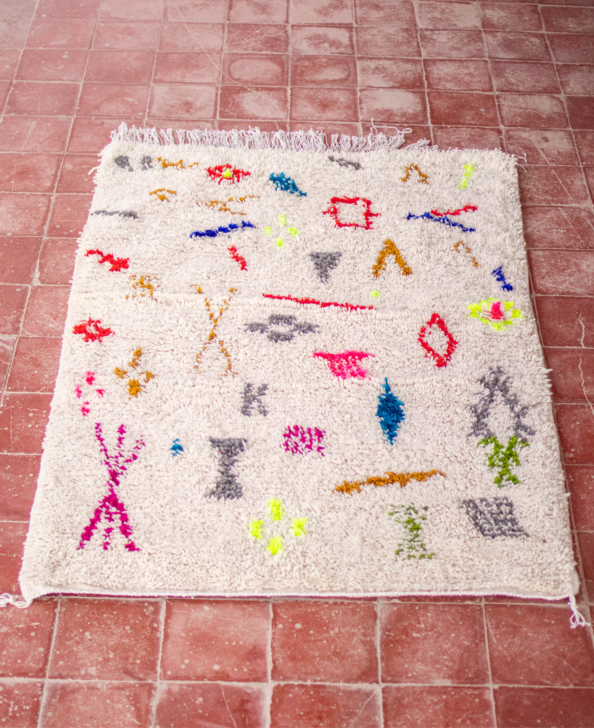 Moroccan Berber Beni Ourain Rug