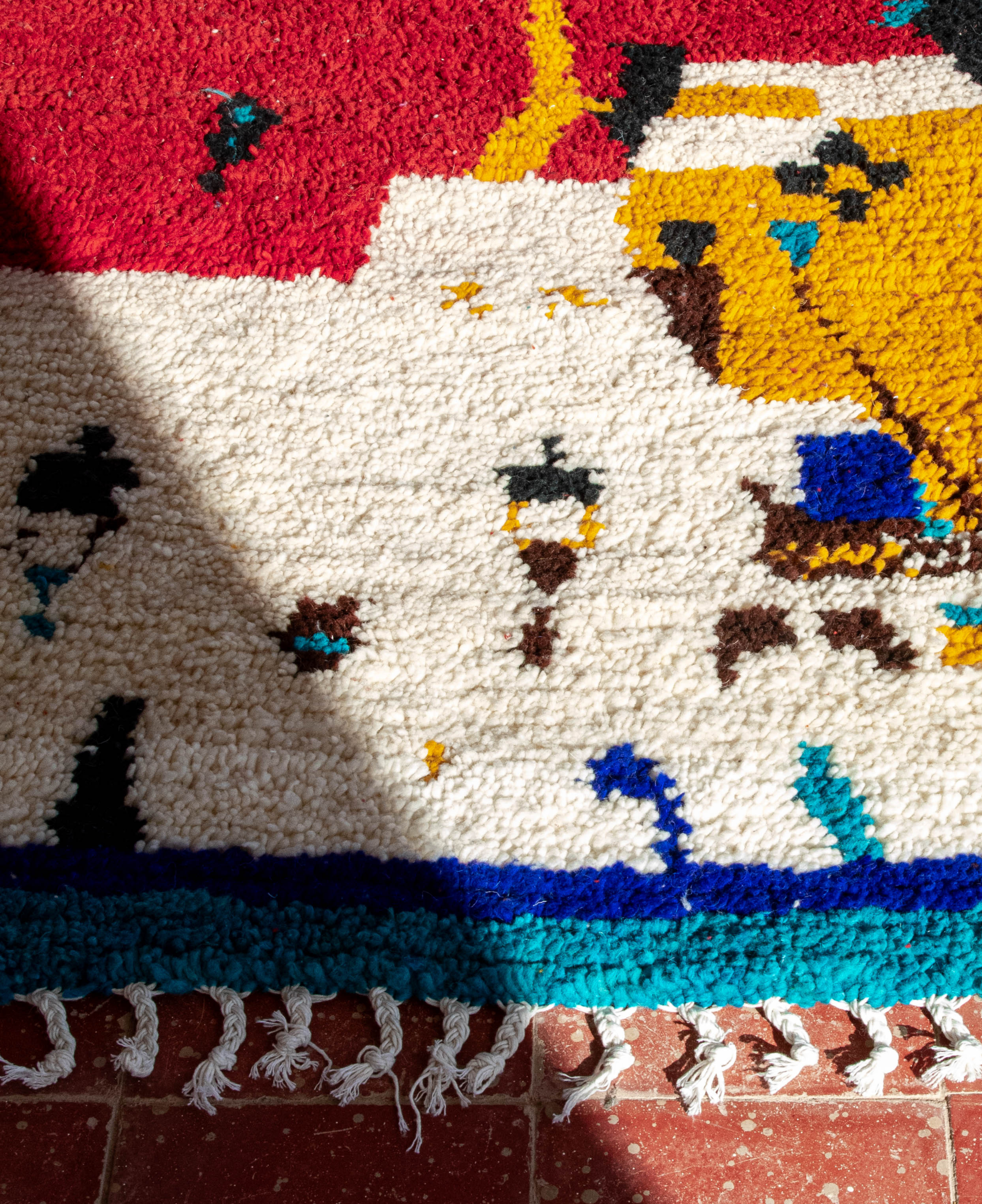 Moroccan Berber Beni Ourain Rug