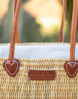 Handwoven Moroccan Reed Basket