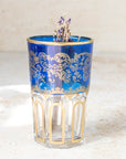 Moroccan Tea Glasses – Royal Blue & Gold Set of 6