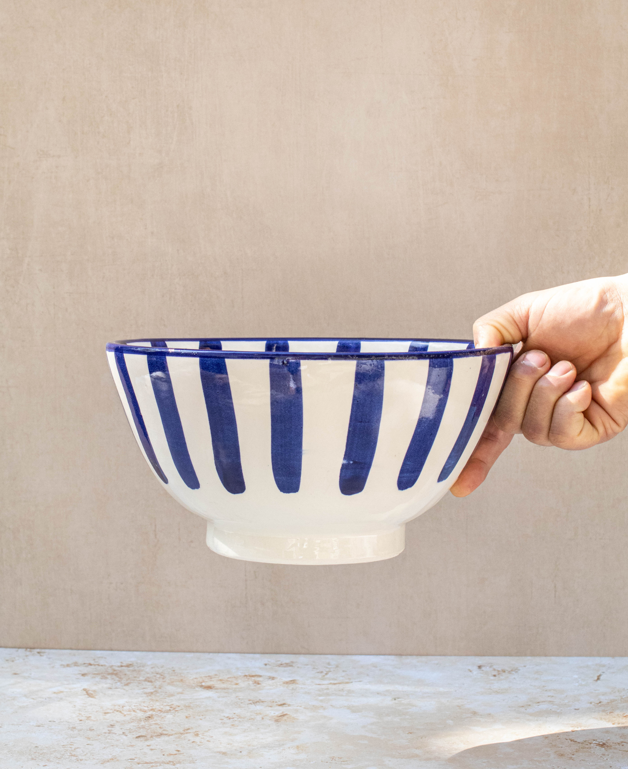 Large Handmade Moroccan Ceramic Bowls