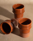 Handmade Beldi Ceramic Cup - Terracotta