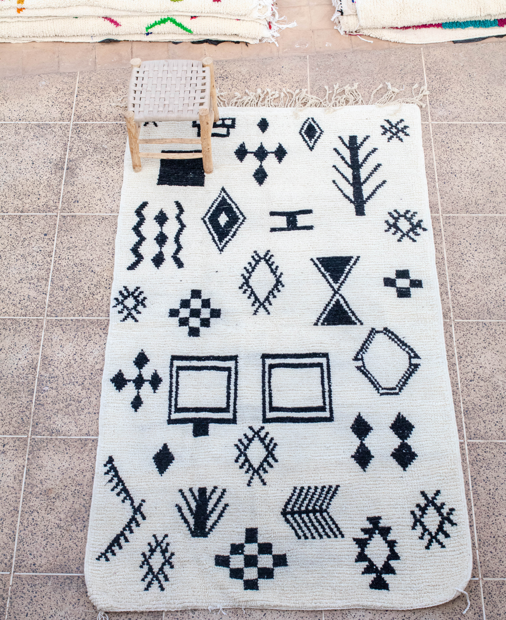 Moroccan Berber Beni Ourain Rug