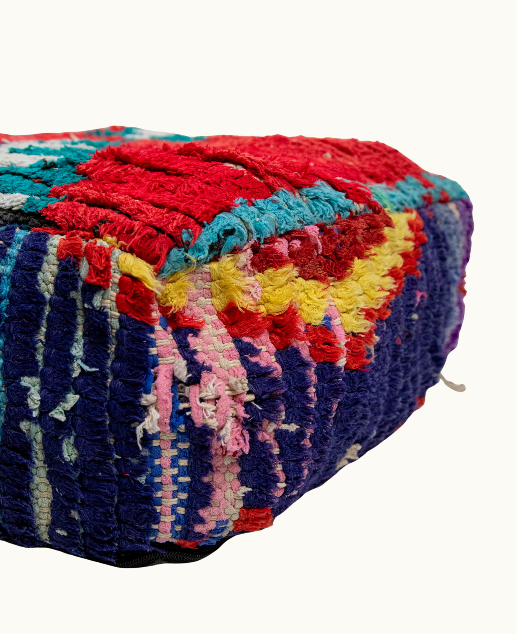 Handmade Moroccan Vintage Floor Cushion Pouf - 07