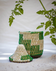Hand-Woven Moroccan Wool Pot - 033