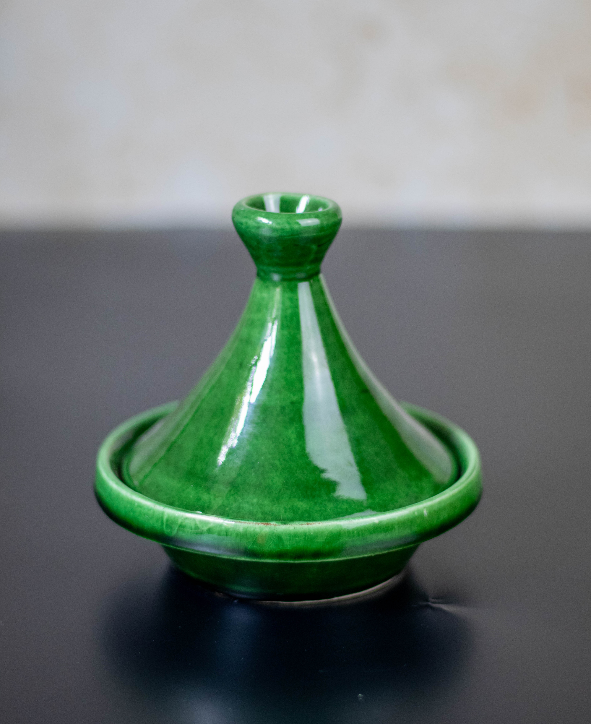 Tazekka Green Moroccan Ceramic Mini Serving Tagine