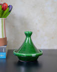 Tazekka Green Moroccan Ceramic Mini Serving Tagine