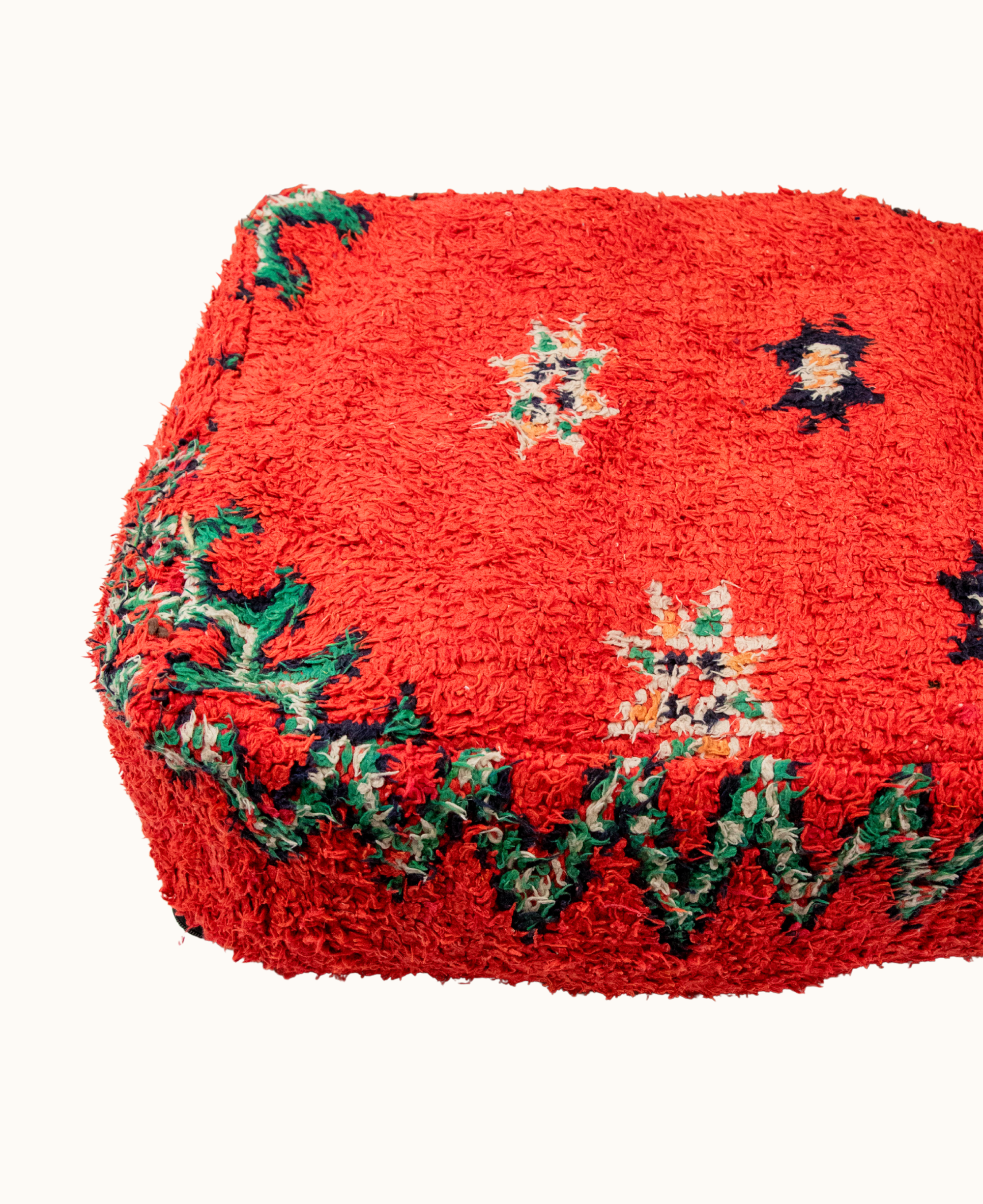 Handmade Moroccan Vintage Floor Cushion Pouf - 08