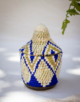 Hand-Woven Moroccan Wool Pot - 034