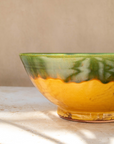 Handmade Moroccan Bowls – Green & Yellow Two-Tone Design