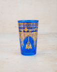 Set of 6 Authentic Moroccan Multicoloured Tea Glasses