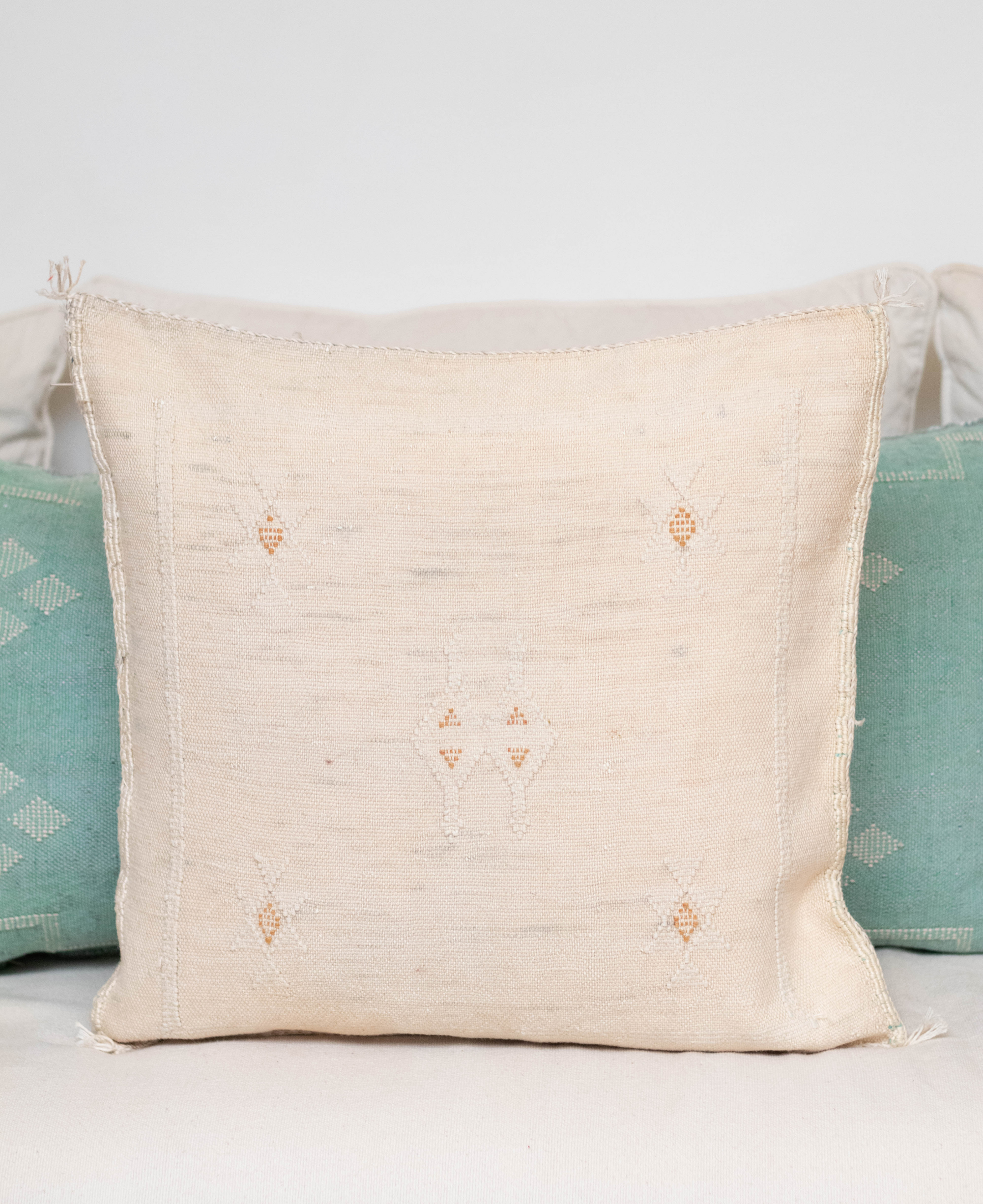 Handmade Moroccan Cactus Silk Cushion Cover - 10