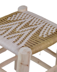 Moroccan Handmade Stool Braided Rope Weaving, 18