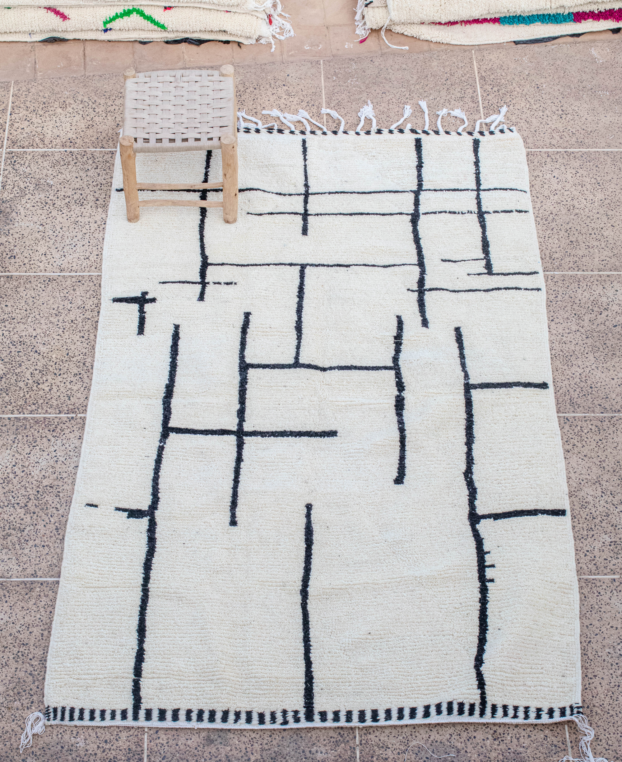 Moroccan Berber Beni Ourain Rug