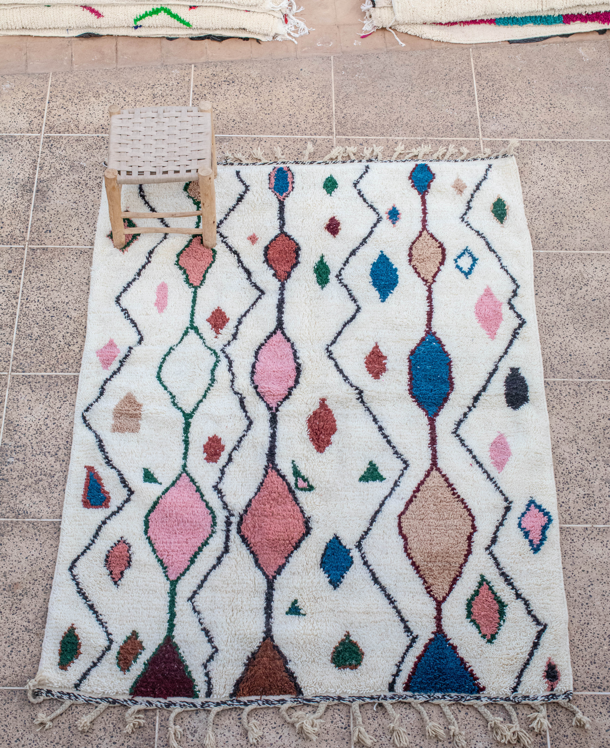 Moroccan Berber Beni Ourain Rug