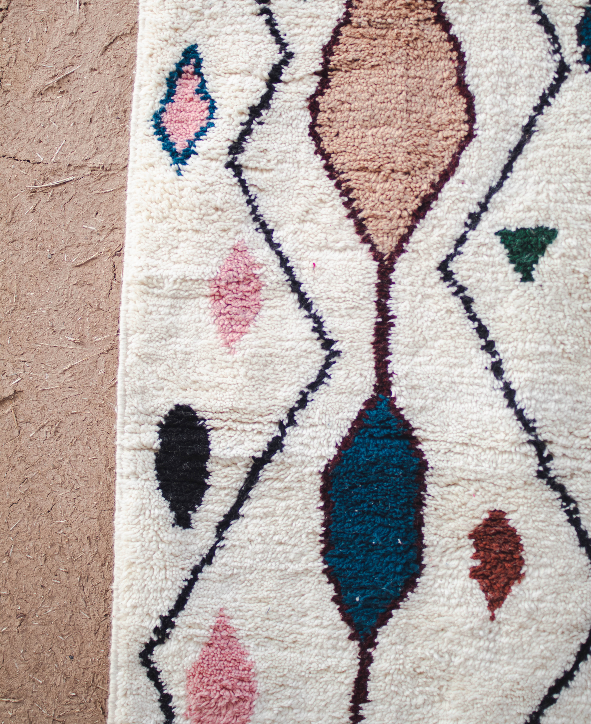 Moroccan Berber Beni Ourain Rug