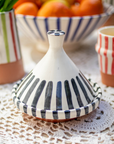 Moroccan Ceramic Serving Tagine Pot and Lid
