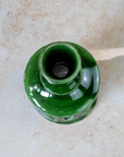 Handmade Moroccan Green Ceramic Candlestick Holder