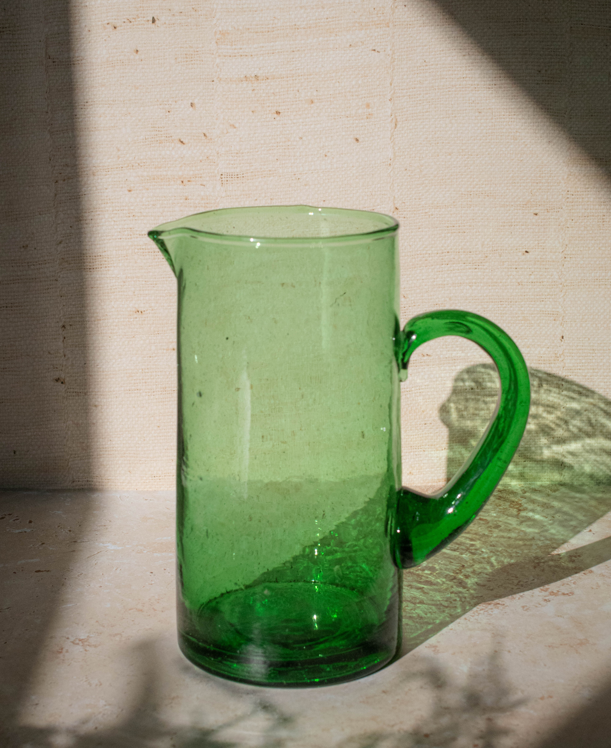 Recycled Moroccan Glass Beldi Water Jug