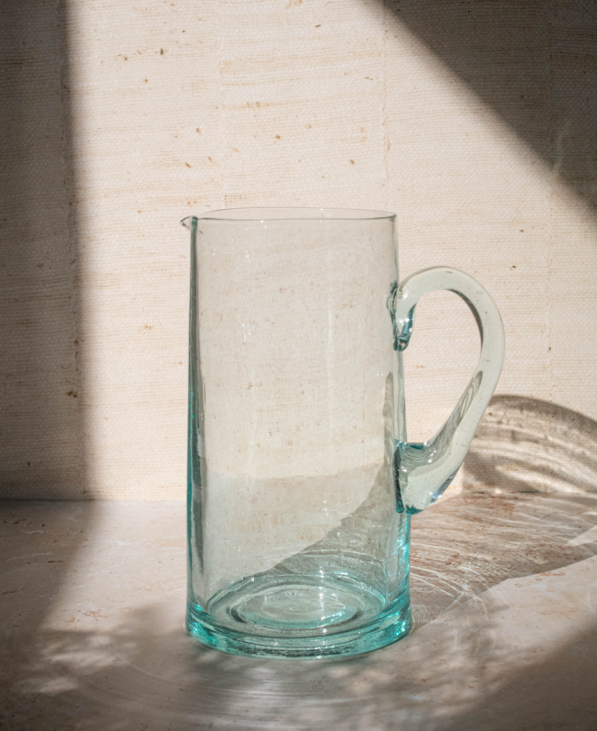 Recycled Moroccan Glass Beldi Water Jug
