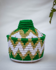 Hand-Woven Moroccan Wool Pot - 037