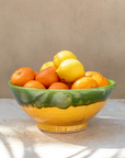 Handmade Moroccan Bowls – Green & Yellow Two-Tone Design