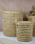 Moroccan Handmade Woven Laundry Storage Basket