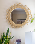 Country Coastal Round Rope Mirror Hampton Nautical Design