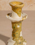 Tamegroute Splatter Candlestick - Ochre