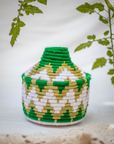 Hand-Woven Moroccan Wool Pot - 037