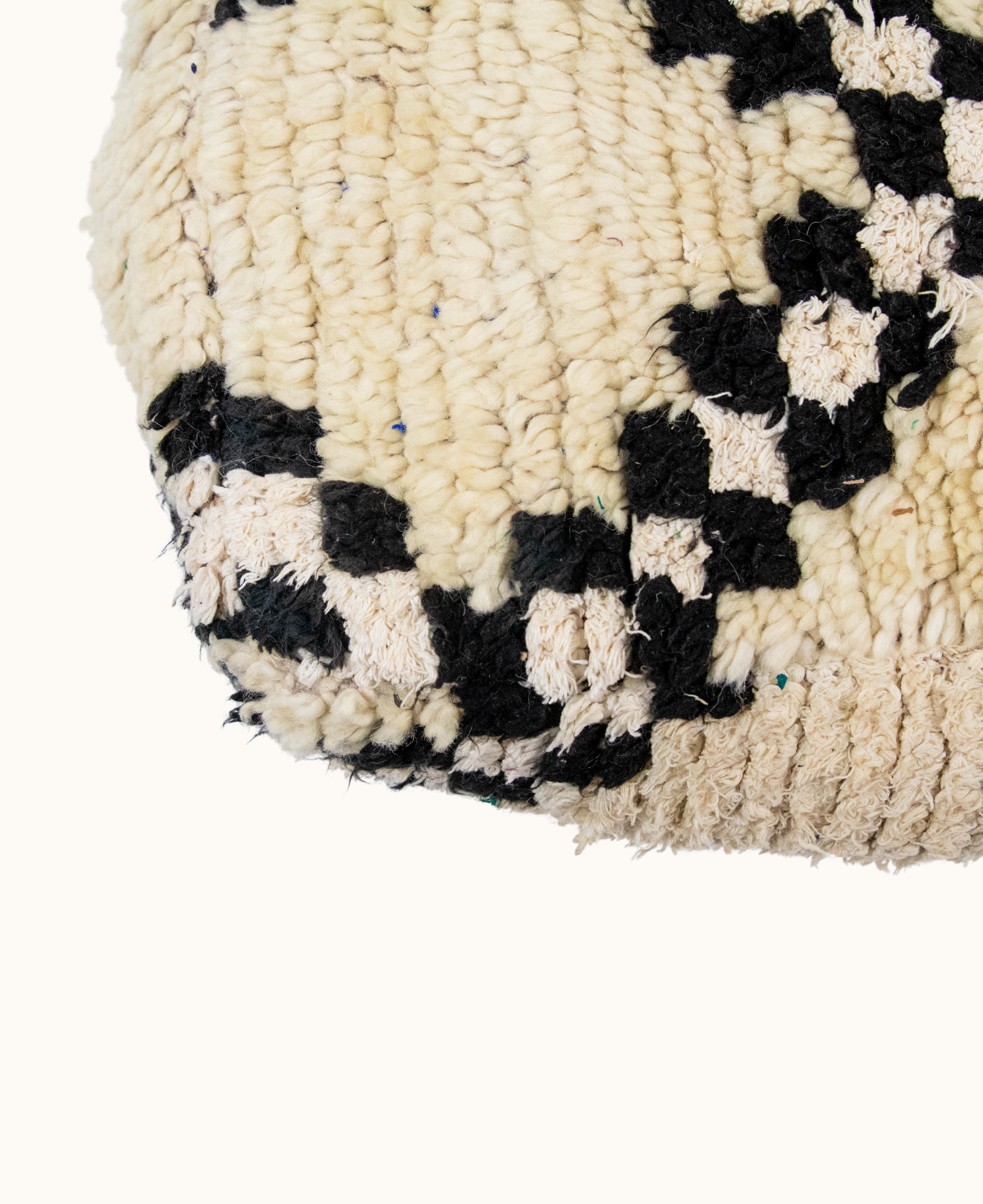Handmade Moroccan Vintage Floor Cushion Pouf - 10