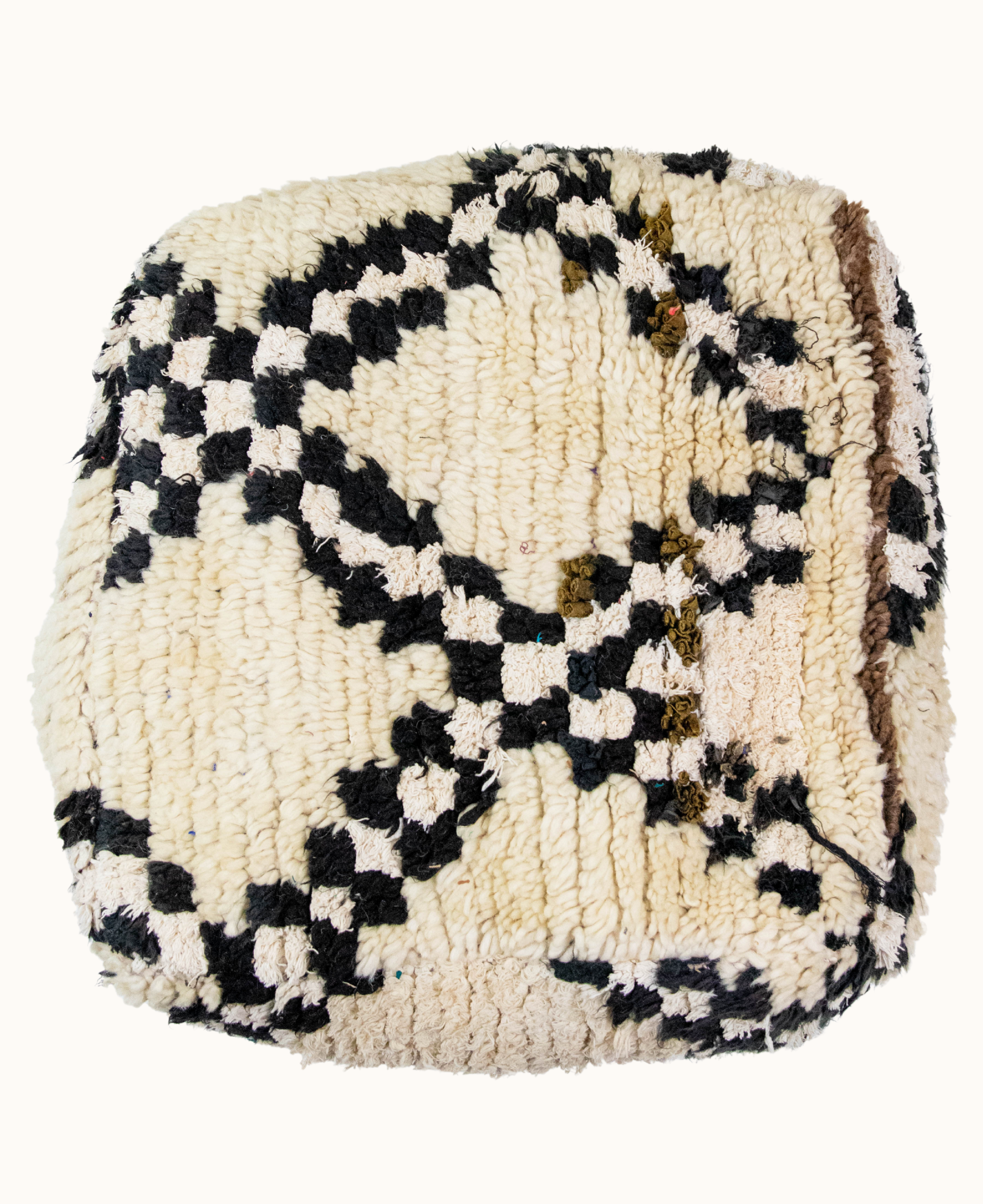 Handmade Moroccan Vintage Floor Cushion Pouf - 10