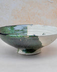Handmade Tamegroute Half-Glazed Bowl - Green