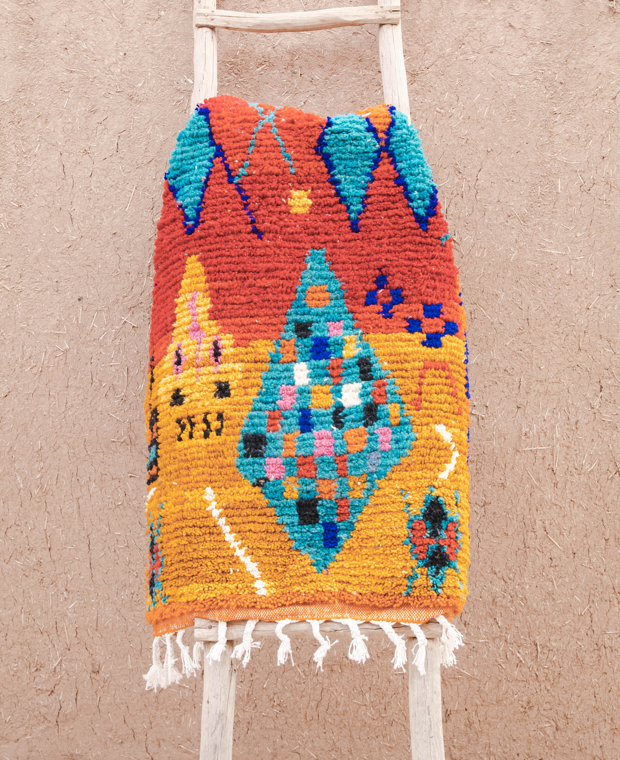 Moroccan Berber Beni Ourain Rug