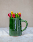 Tazekka Green Moroccan Ceramic Jug