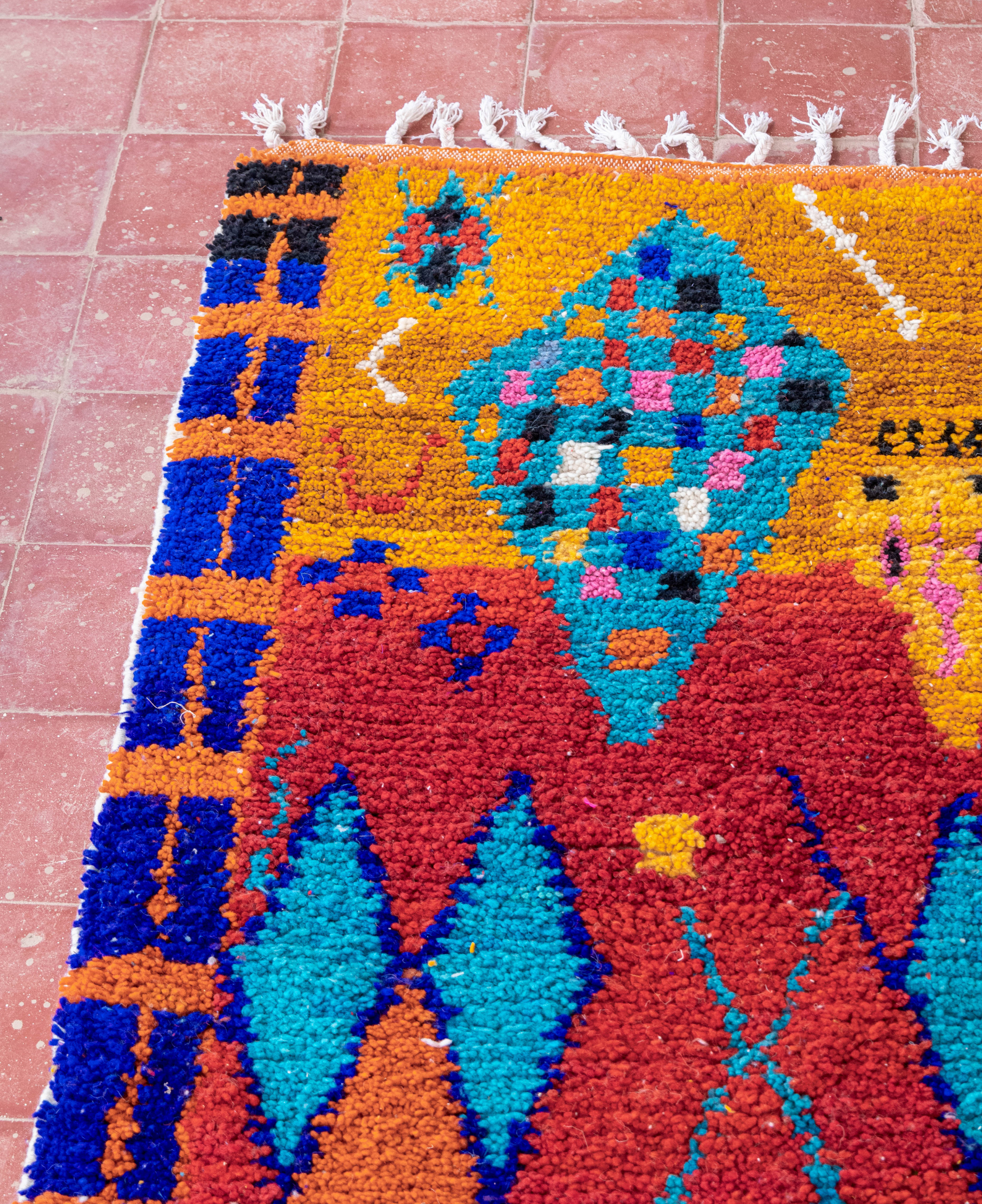 Moroccan Berber Beni Ourain Rug