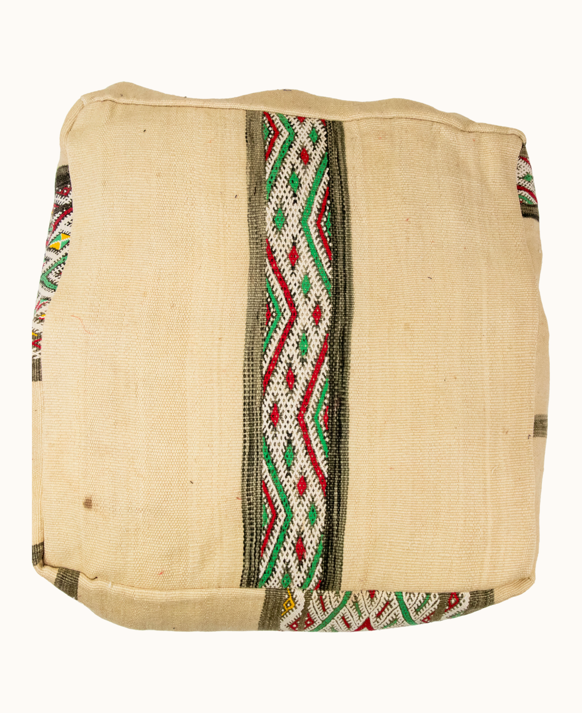 Handmade Moroccan Pouf Floor Cushion - Boho Vintage Floor Pouf